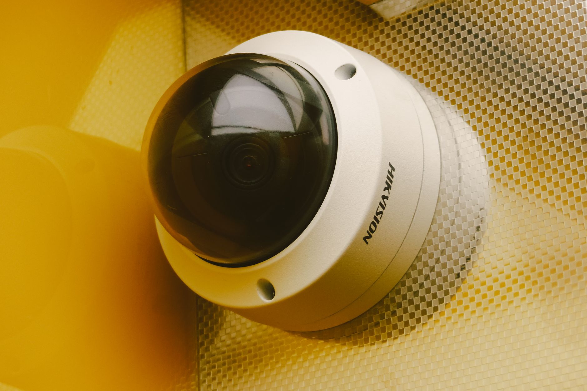 modern equipment for video surveillance on wall